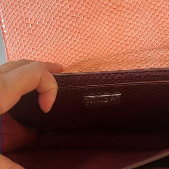 Hvisk Vegan Leather Bag Burgundy Orange Pink Boho Chic Crocodile Adjustable - Picture 9 of 13